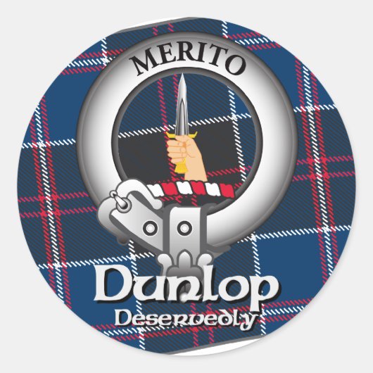 Sticker Rond Clan Dunlop (Devant)