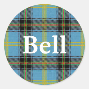 Sticker Rond Clan écossais Bell Tartan Plaid