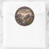 Sticker Rond Clan écossais MacGregor (Sac)
