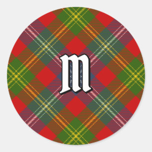 Sticker Rond Clan Forrester Tartan