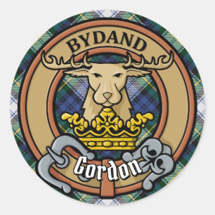 Sticker Rond Clan Gordon Crest sur le tatan de robe