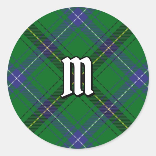 Sticker Rond Clan Henderson Tartan (Devant)