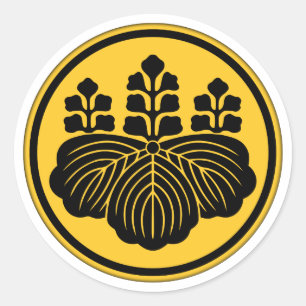 Sticker Rond Clan Kamon Toyotomi
