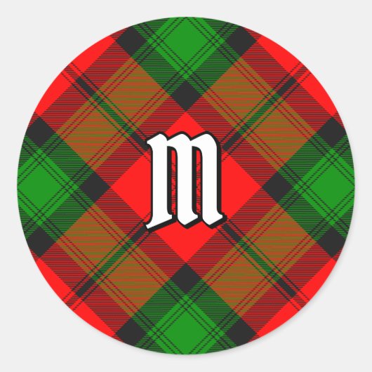Sticker Rond Clan Kerr Tartan (Devant)
