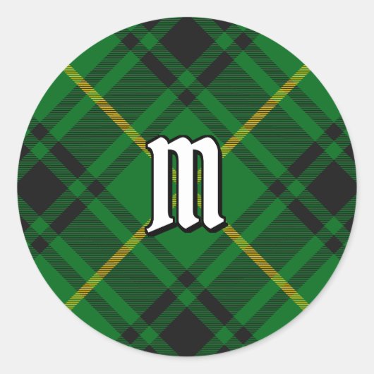 Sticker Rond Clan MacArthur Tartan (Devant)