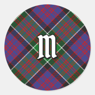 Sticker Rond Clan MacDonald de Clanranald Tartan