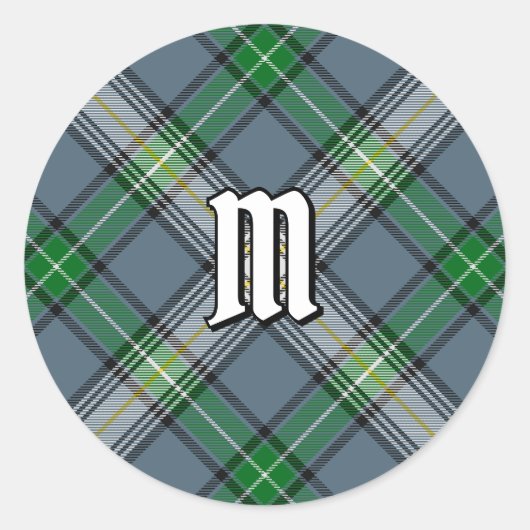 Sticker Rond Clan MacDowall Tartan (Devant)