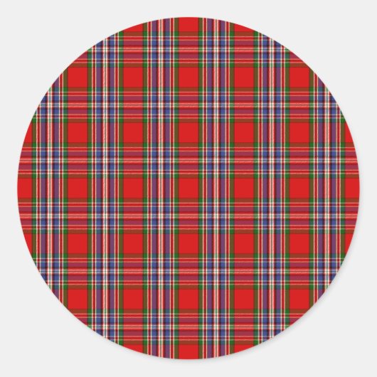 Sticker Rond Clan MacFarlane Tartan (Devant)