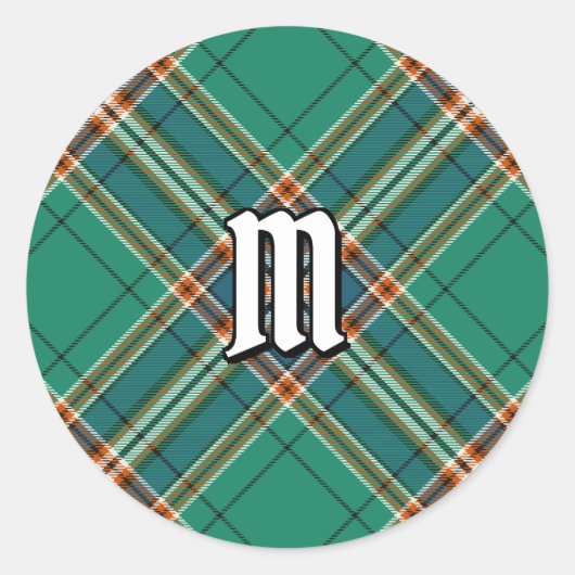 Sticker Rond Clan MacFarlane Tartan de chasse antique (Devant)