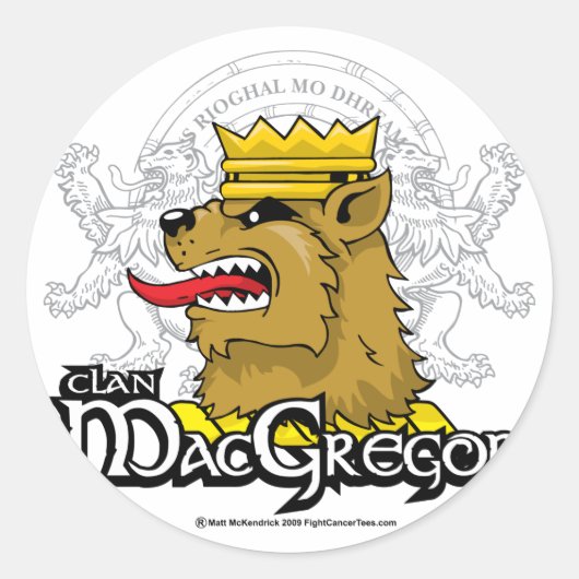 Sticker Rond Clan MacGregor (Devant)