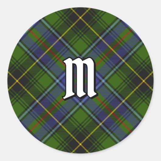 Sticker Rond Clan MacInnes Tartan (Devant)