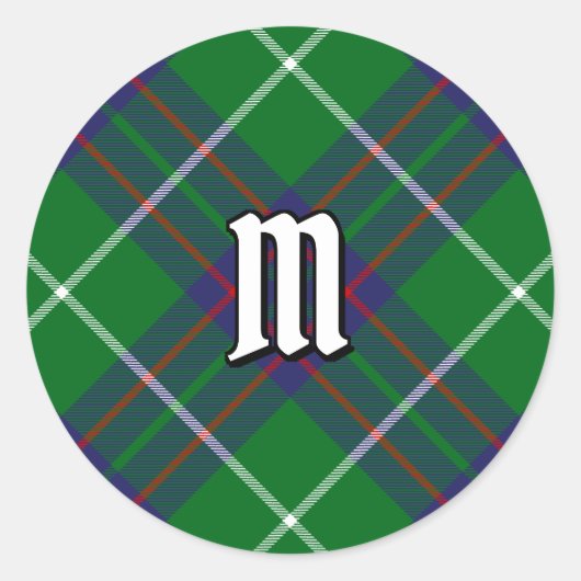 Sticker Rond Clan MacIntyre Tartan de chasse (Devant)