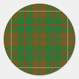 Sticker Rond Clan MacKinnon Chasse Tartan