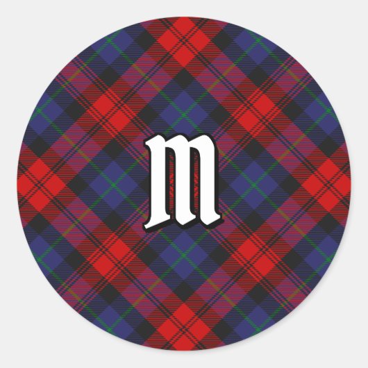 Sticker Rond Clan MacLachlan Tartan (Devant)