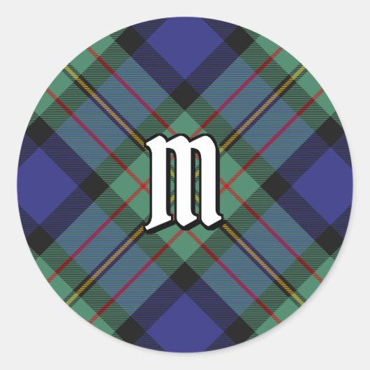 Sticker Rond Clan MacLaren Tartan (Devant)