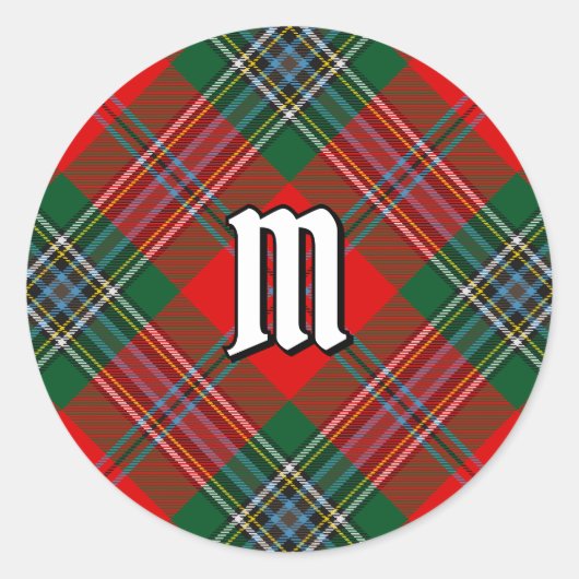 Sticker Rond Clan MacLean Tartan (Devant)
