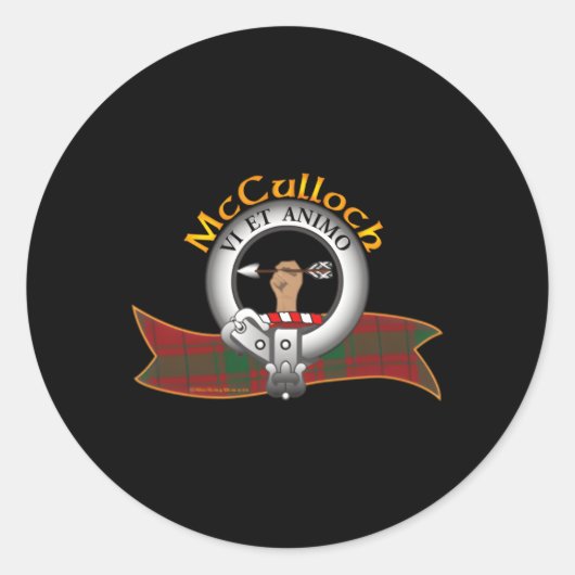 Sticker Rond Clan Mcculloch (Devant)