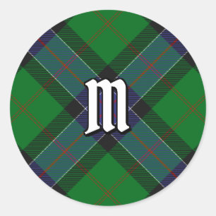 Sticker Rond Clan Sinclair Chasse Tartan