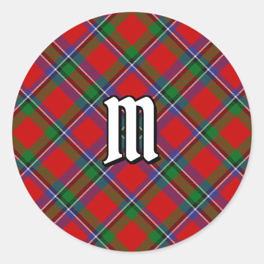 Sticker Rond Clan Sinclair Tartan (Devant)