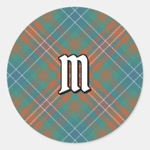 Sticker Rond Clan Wilson Ancienne Tartan
