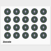 Sticker Rond Clan Wood (Feuille)
