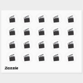 Sticker Rond Clapperboard (Feuille)