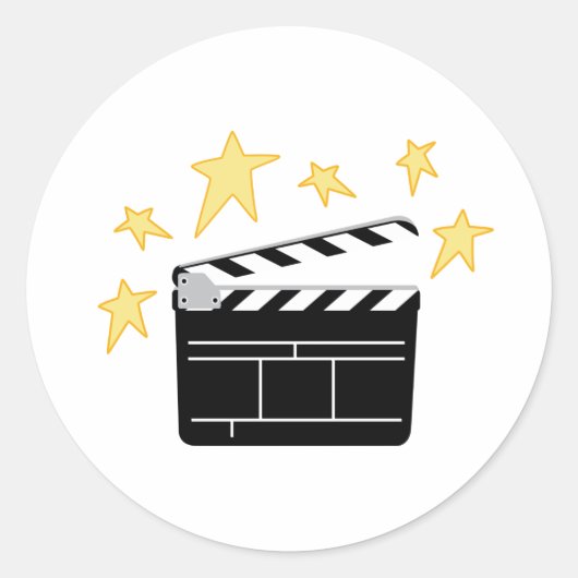 Sticker Rond Clapperboard (Devant)