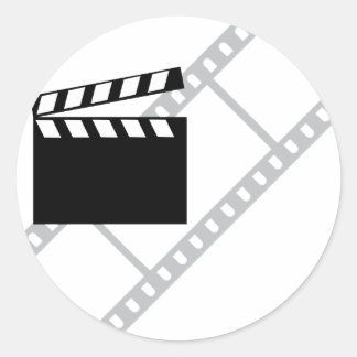 Sticker Rond clappeur de film hollywoodien