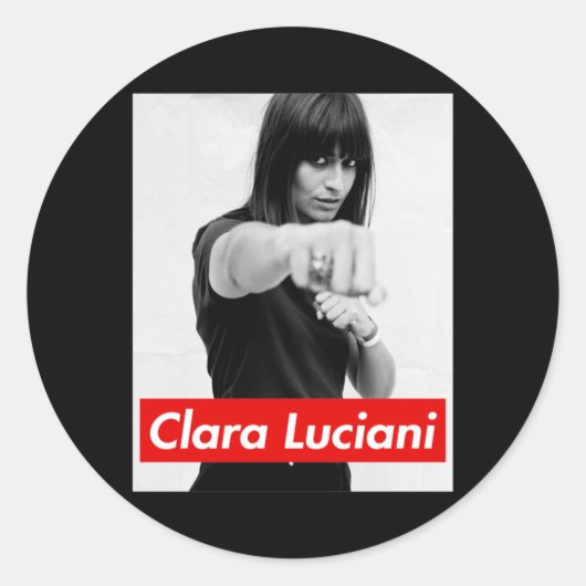 Sticker Rond Clara Luciani - La grenade (Devant)