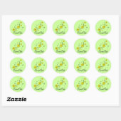 Sticker Rond Clarinet Chick (Feuille)