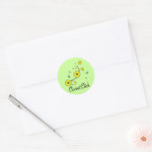 Sticker Rond Clarinet Chick (Enveloppe)