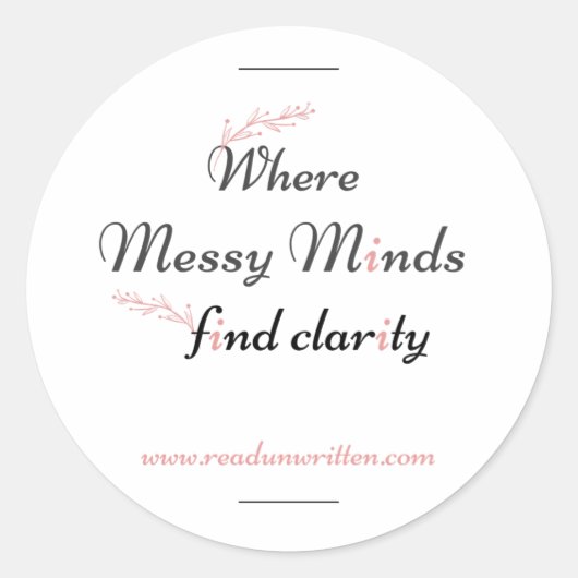 Sticker Rond Clarté des fleurs (Devant)