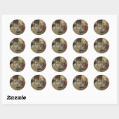 Sticker Rond Classe Danse, Degas Art (Feuille)