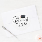 Sticker Rond Classe De 2018 (Enveloppe)