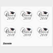 Sticker Rond Classe De 2018 (Feuille)