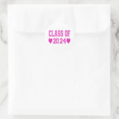 Sticker Rond Classe De 2024 (Sac)