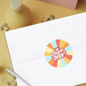 Sticker Rond Classe de 2024 Célébration des diplômes