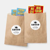 Sticker Rond Classe de 2024 Merci un Lotto Ticket Favors