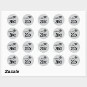 Sticker Rond Classe de 2025 Graduation (Feuille)