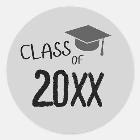 Sticker Rond Classe de 2025 Graduation (Devant)