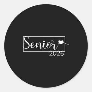Sticker Rond Classe de 2026 senior 2026 décoration de remise de