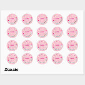 Sticker Rond Classe de Bracelet d'amitié de 2024 Graduation Pin (Feuille)