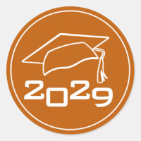 Classe de capuchon de fin d'études Année Orange br