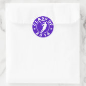 Sticker Rond Classe De Crosse Fille 2014 (Sac)