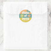 Sticker Rond Classe de Graduation de 2023 pour les marguerites  (Sac)