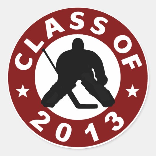 Sticker Rond Classe De Hockey 2013 (Devant)