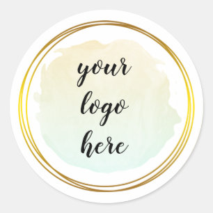 Sticker Rond Classe de logo personnalisée Parties scintillant C