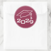 Sticker Rond Classe de plafond Année Maroon (Sac)