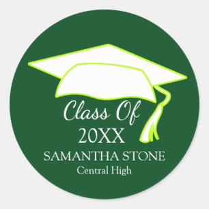 Sticker Rond Classe de sceau de l'enveloppe de graduation perso
