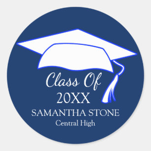 Sticker Rond Classe de sceau de l'enveloppe de graduation perso